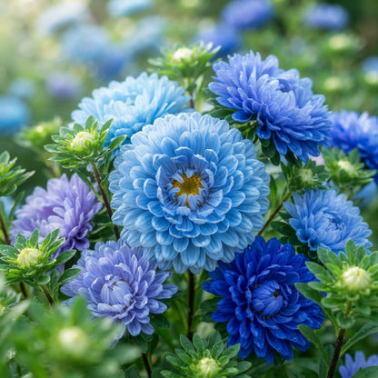 Blue Aster Flower Seeds for Planting