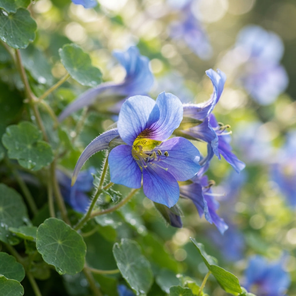 Tropaeolum azureum (Blue Climbing Nasturtium) Seeds for Planting