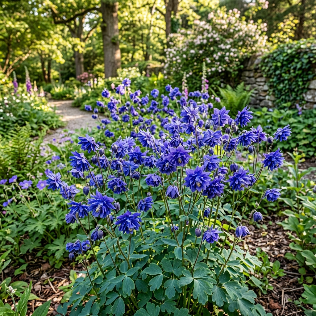 Aquilegia Clematiflora Blue Flower Seeds For Planting