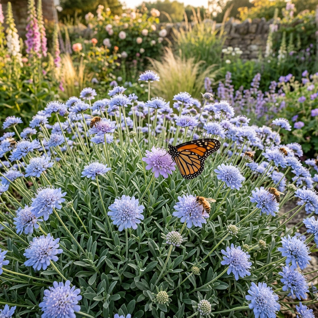 Lomelosia Blue Mound Flower Seeds For Planting