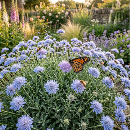 Lomelosia Blue Mound Flower Seeds For Planting