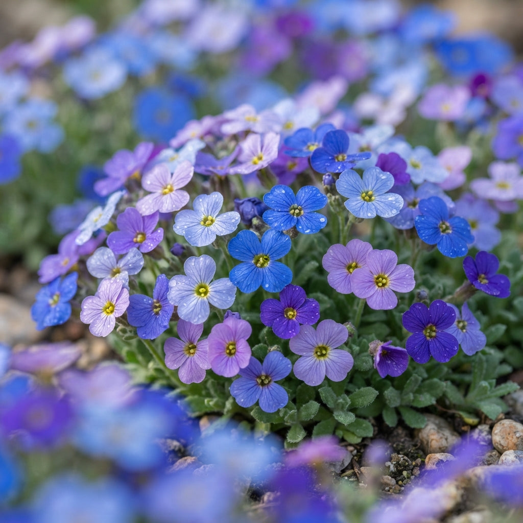 Blue Rock Cress Seeds - Perennial Ground Cover Flower Seeds for Garden