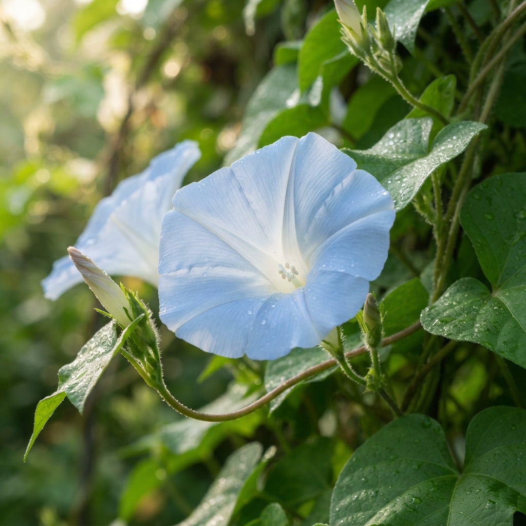 Ipomoea purpurea Dacapo Light Blue Flower Seeds for Planting
