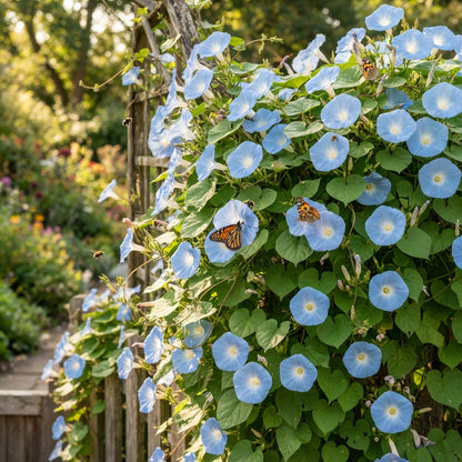 Ipomoea purpurea Dacapo Light Blue Flower Seeds for Planting