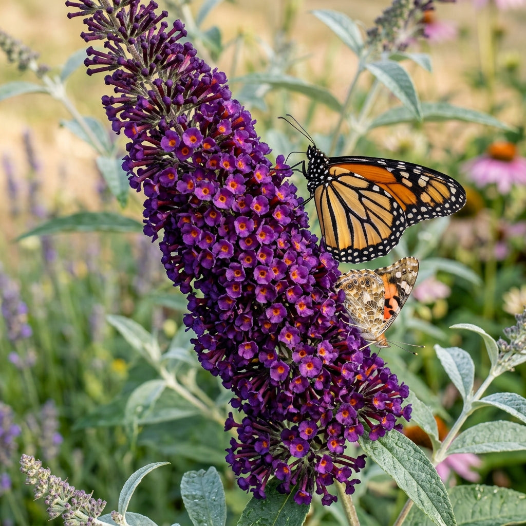 Buddleia 'Black Knight' Butterfly Bush Flower Seeds for Planting
