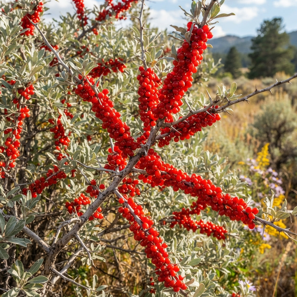 Buffalo Berry (Shepherdia argentea) Seeds for Planting