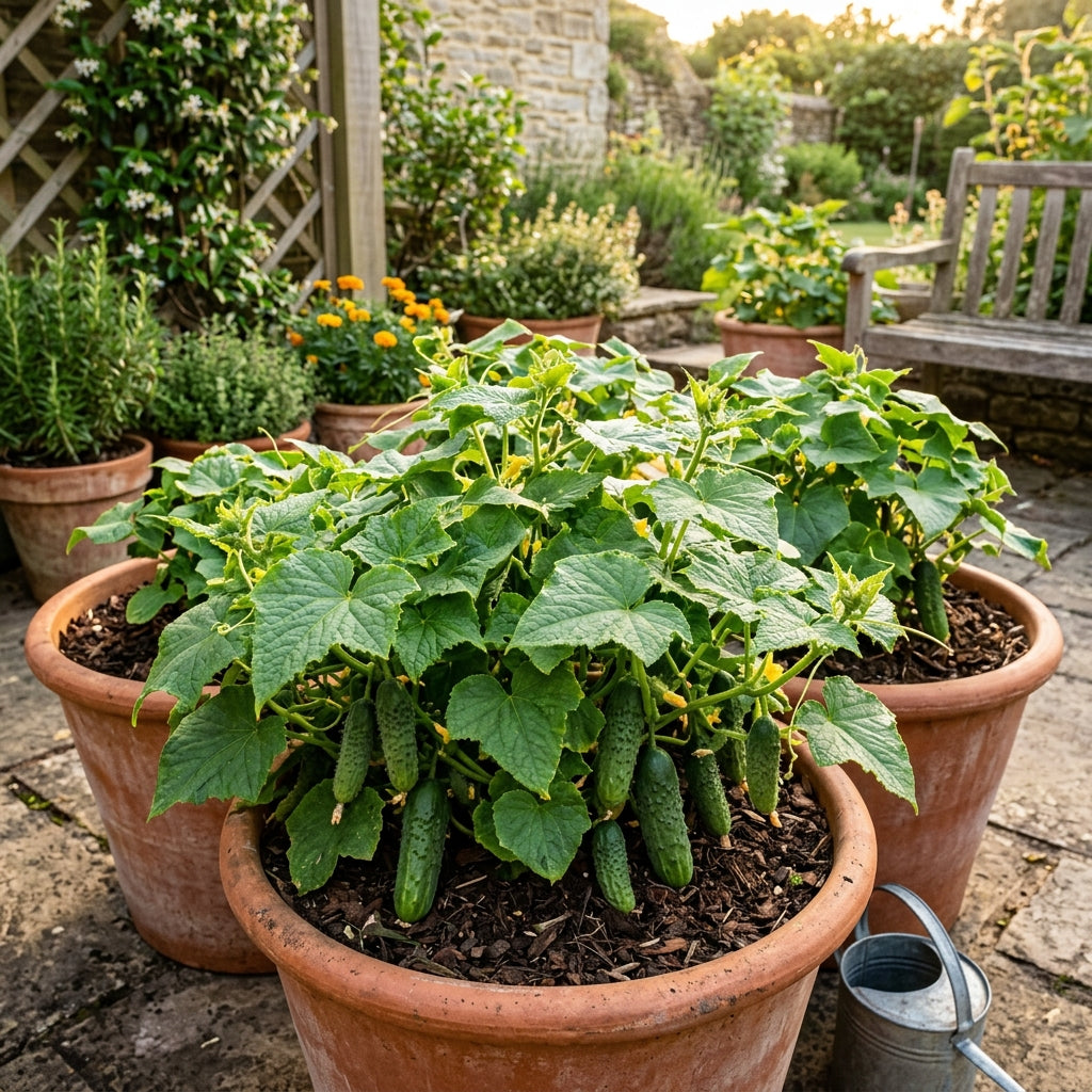 Cucumber Bush Seeds for Patio – Compact Cucumber Seeds for Home Garden
