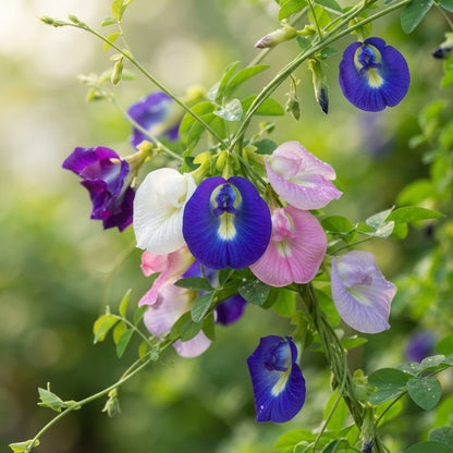 Clitoria ternatea (Aparajita) Mixed Color Flower Seeds for Planting