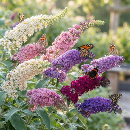 Butterfly Bush Mixed Seeds - Butterfly Bush Flower Seeds for Garden