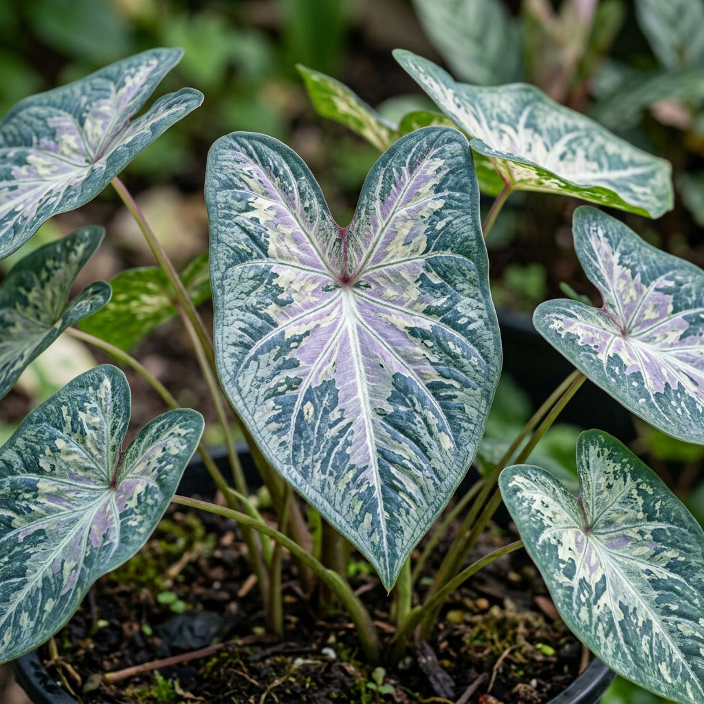 Caladium bicolor Blue Mix Seeds for Planting
