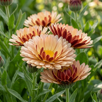 Calendula Touch of Red Buff Seeds for Garden Planting