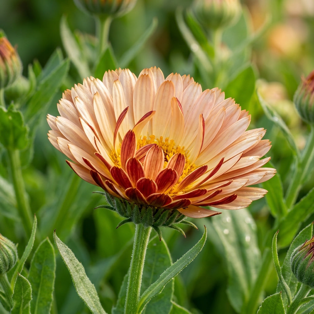 Calendula Touch of Red Buff Seeds for Garden Planting
