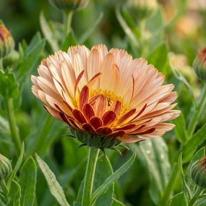 Calendula Touch of Red Buff Seeds for Garden Planting