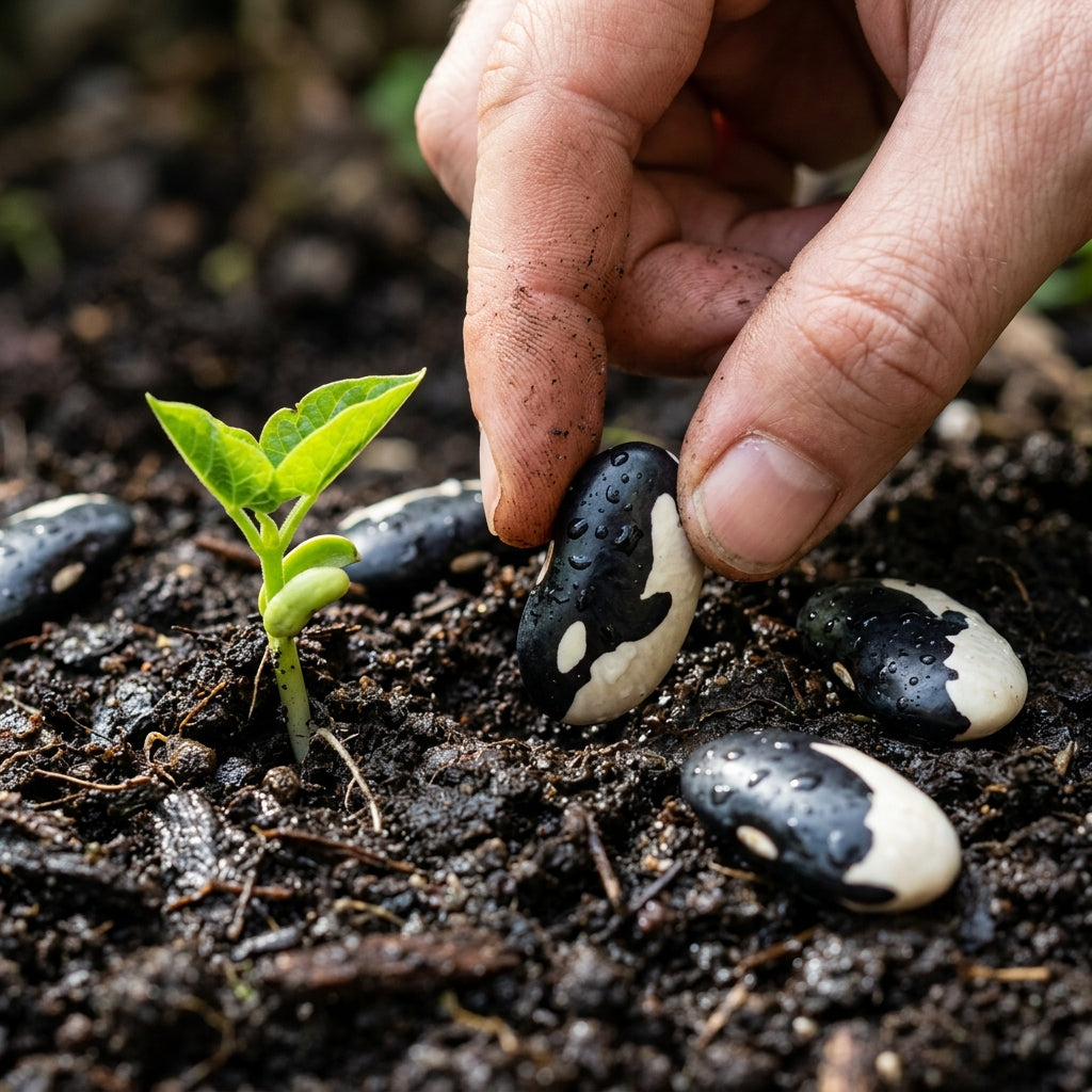 Calypso Bean Orca Seeds for Planting – Heirloom Bush Dry Bean Seeds
