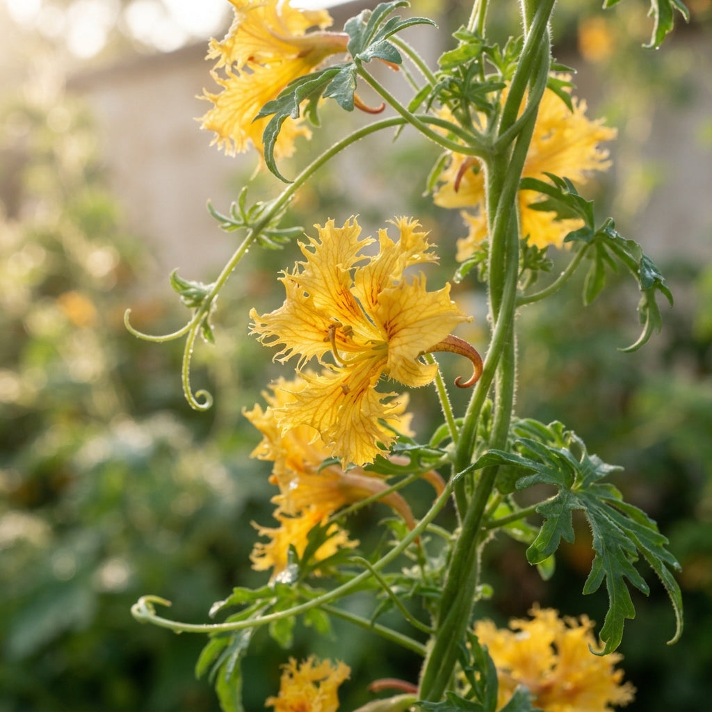 Canary Creeper (Tropaeolum peregrinum) Flower Seeds for Planting