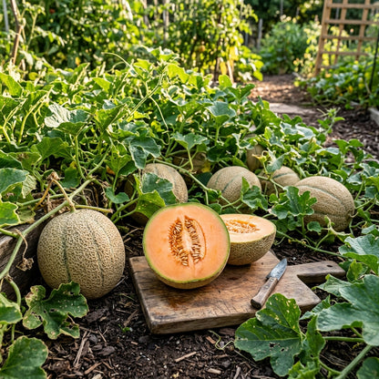 Honeyrock Cantaloupe Seeds for Planting