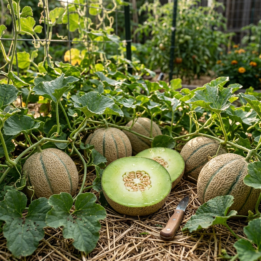 Green Flesh Rocky Ford Cantaloupe Seeds for Planting