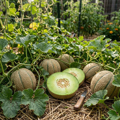 Green Flesh Rocky Ford Cantaloupe Seeds for Planting