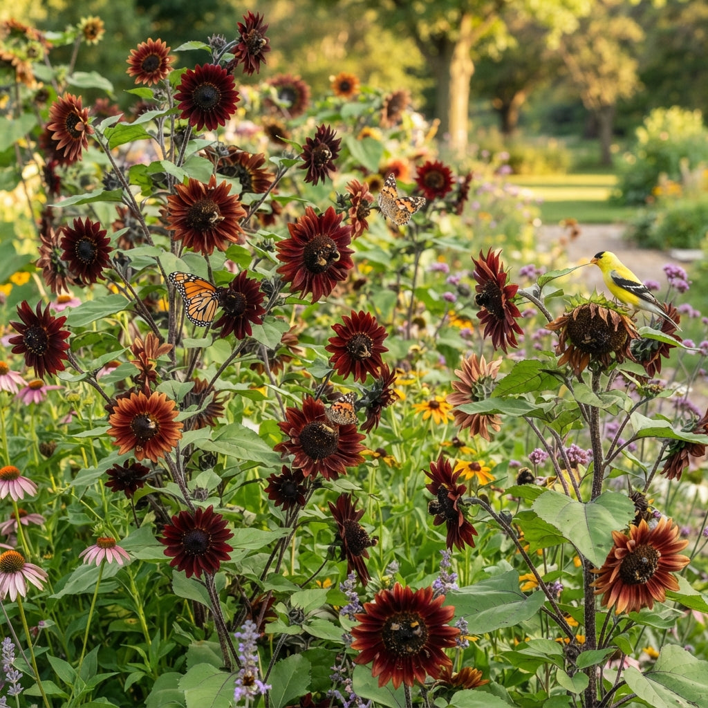 Cherry Chocolate Sunflower Seeds - Chocolate Sunflower Seeds for Garden