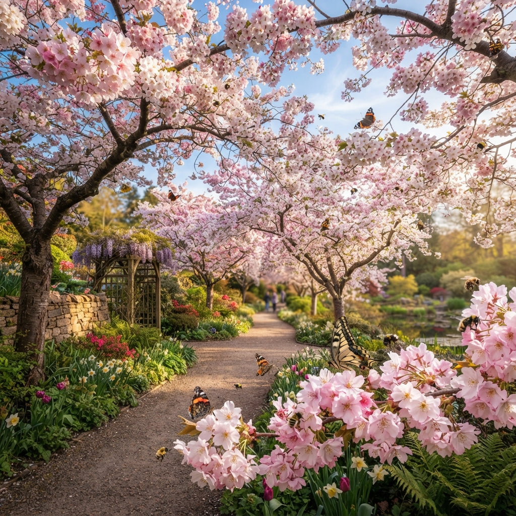 Japanese Flowering Cherry (Prunus serrulata) Tree Seeds for Planting