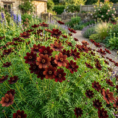 Chocolate Brown Cosmos Flower Seeds for Planting