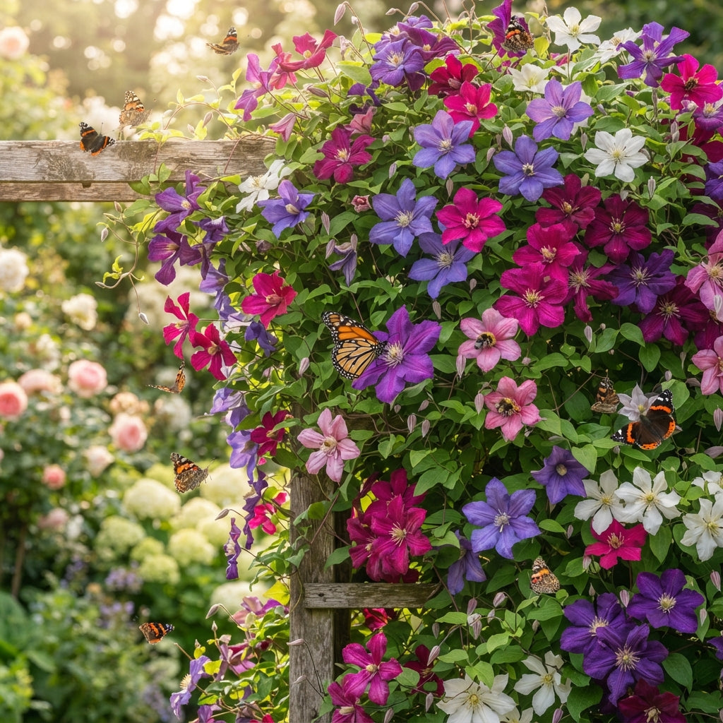 Mixed Blue, Pink, Red and Purple Clematis Seeds for Planting