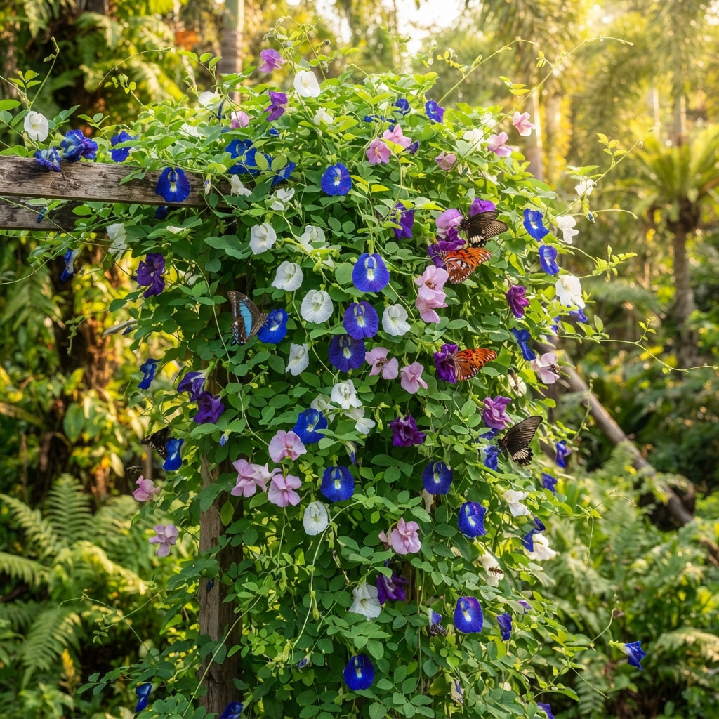 Clitoria ternatea (Aparajita) Mixed Color Flower Seeds for Planting