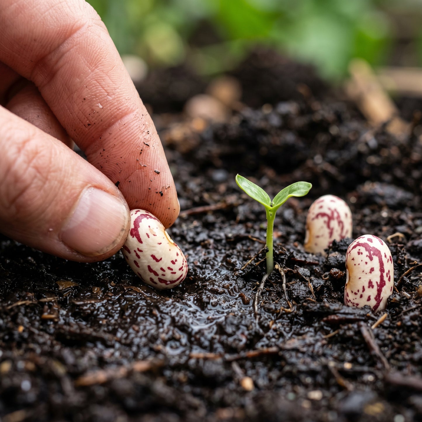 Borlotti Bean Seeds for Home Gardening