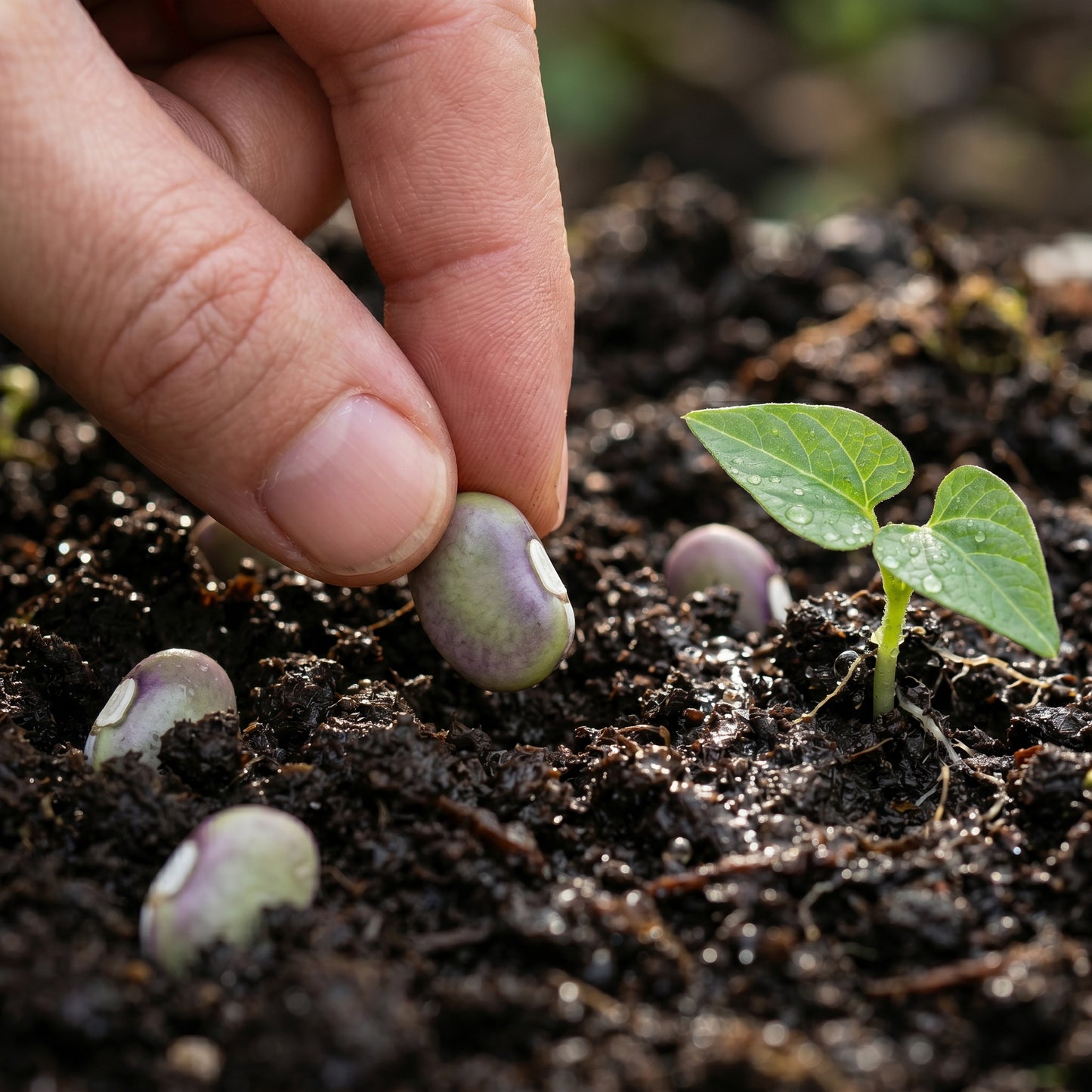 Dolichos Violet Green Seeds for Garden