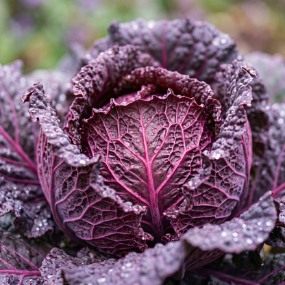 Red Rock Cabbage Seeds (Brassica oleracea) – Heirloom Red Cabbage Seeds