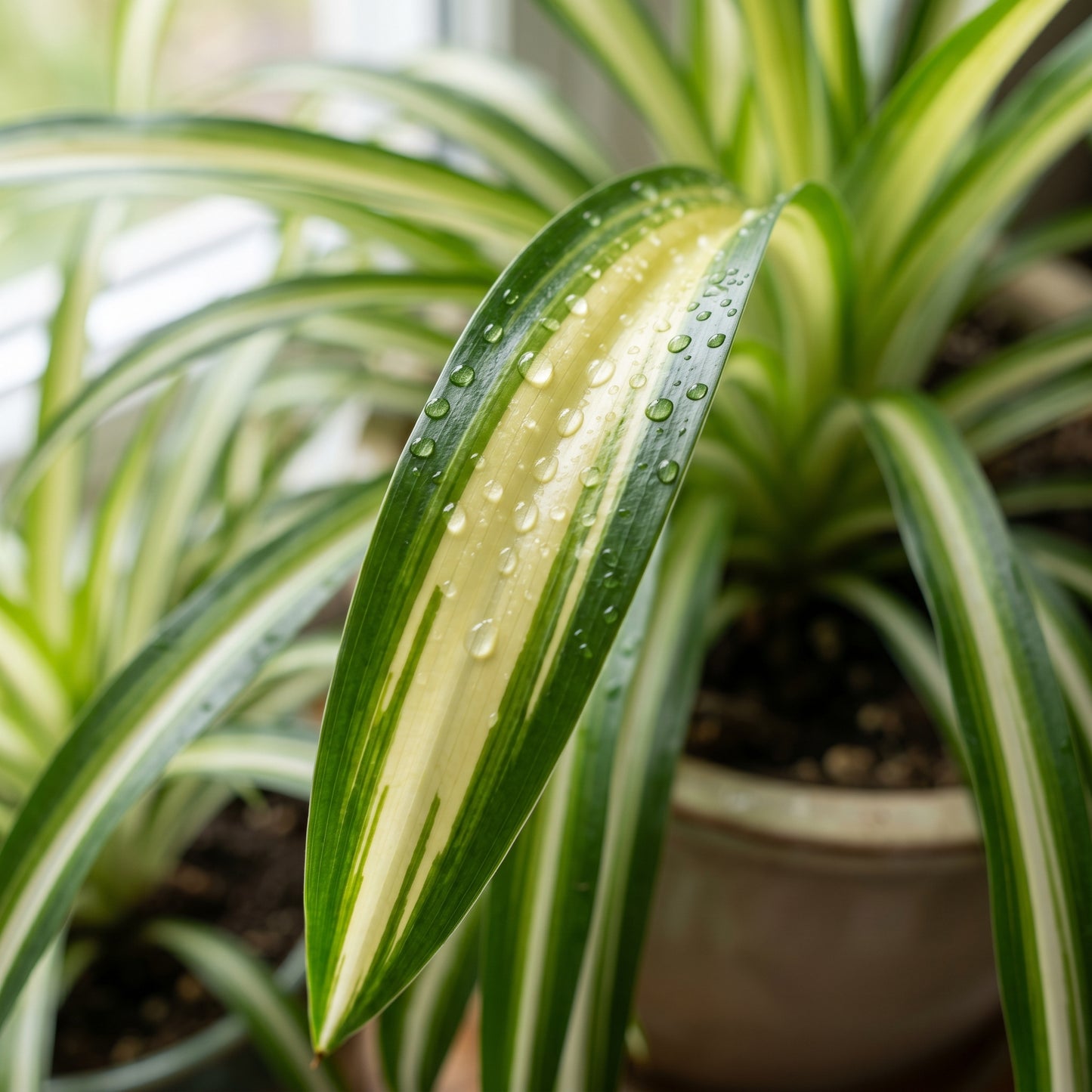 Spider Plant Hawaiian – Variegated Indoor Plant