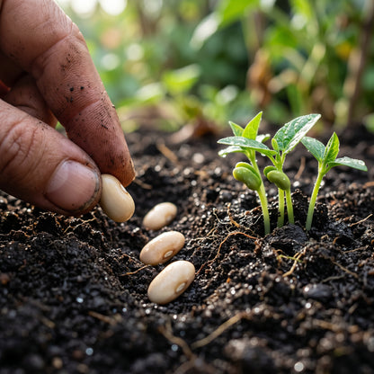 Zipper Cream Cowpea Seeds for Outdoor Vegetable Garden Growing