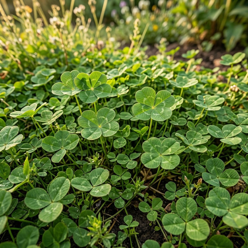 Four Leaf Clover Plant Seeds for Containers & Gardens - Decorative Green Ground Cover Plants for Indoor & Outdoor Growing