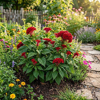 Cockscomb Red Flower Seeds – Vibrant Crested Blooms