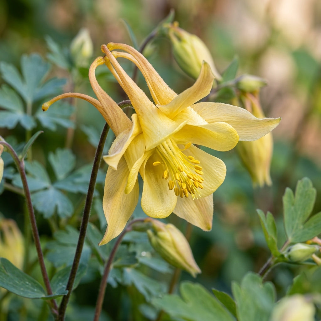 Aquilegia Vulgaris Alchemists Gold Columbine Flower Seeds