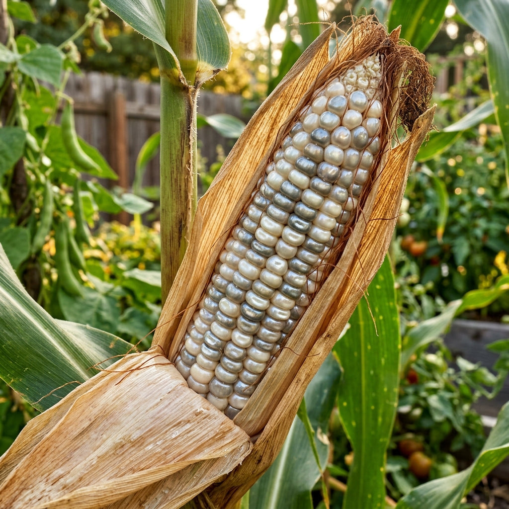Shimmering Silver Corn Seeds