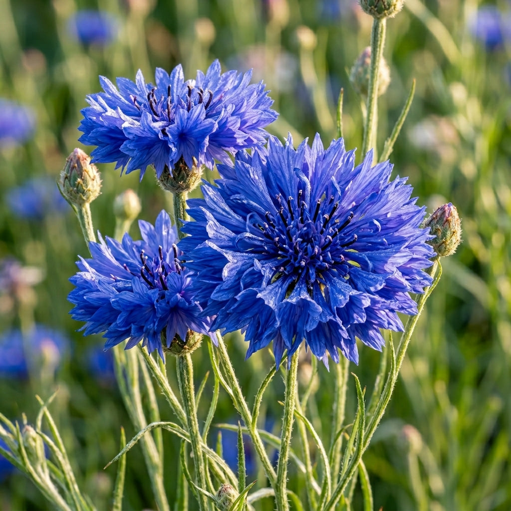 Cornflower Double Blue Seeds – Classic Blue Blooms
