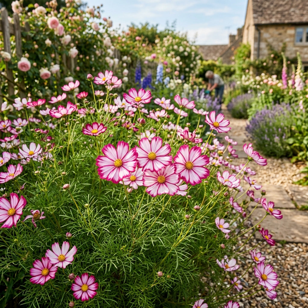 Cosmos Candy Stripe Seeds for Garden Planting