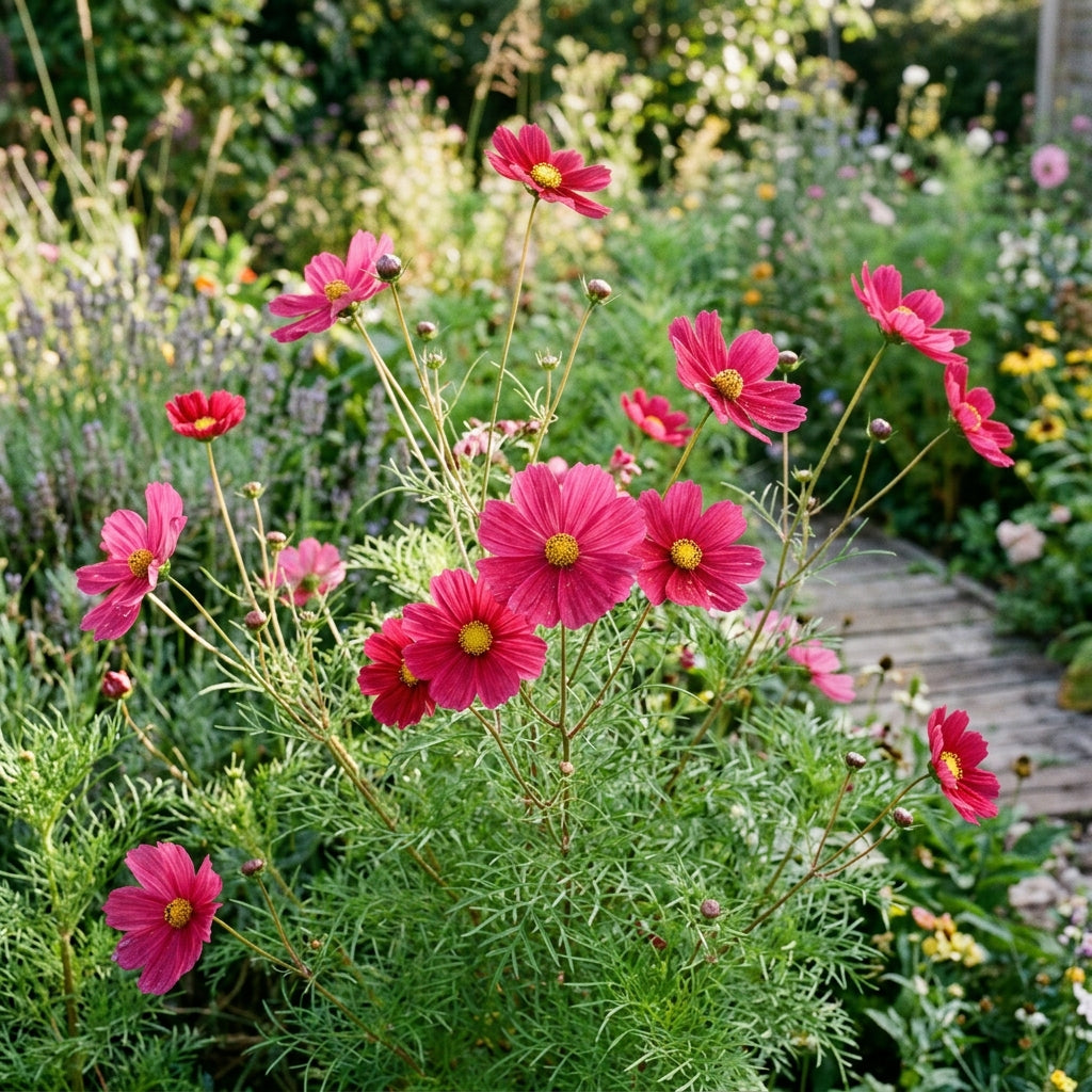 Cosmos Bipinnatus Rubinato Seeds – Deep Rose Blooms