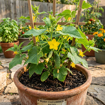 Cucumber Bush Seeds for Patio – Compact Cucumber Seeds for Home Garden