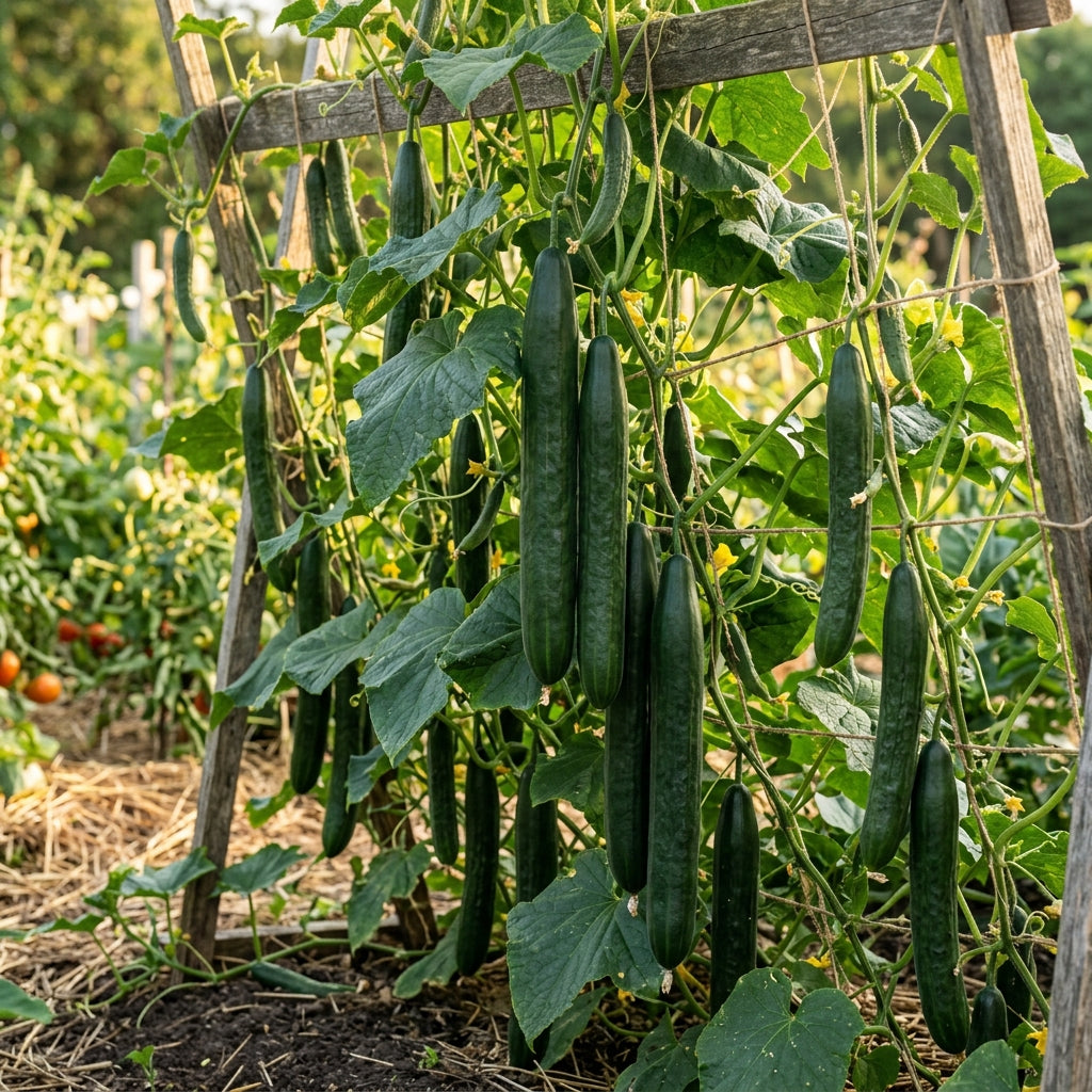 Long Green Improved Cucumber Seeds – Heirloom Cucumber Seeds for Home Garden