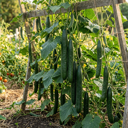 Long Green Improved Cucumber Seeds – Heirloom Cucumber Seeds for Home Garden