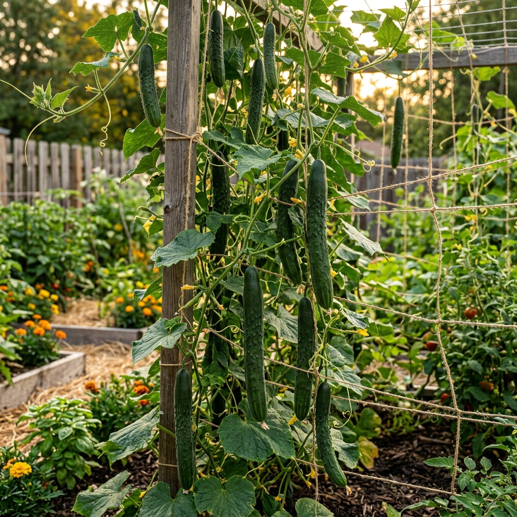 Suyo Long Cucumber Seeds – Heirloom Burpless Cucumber Seeds for Home Garden