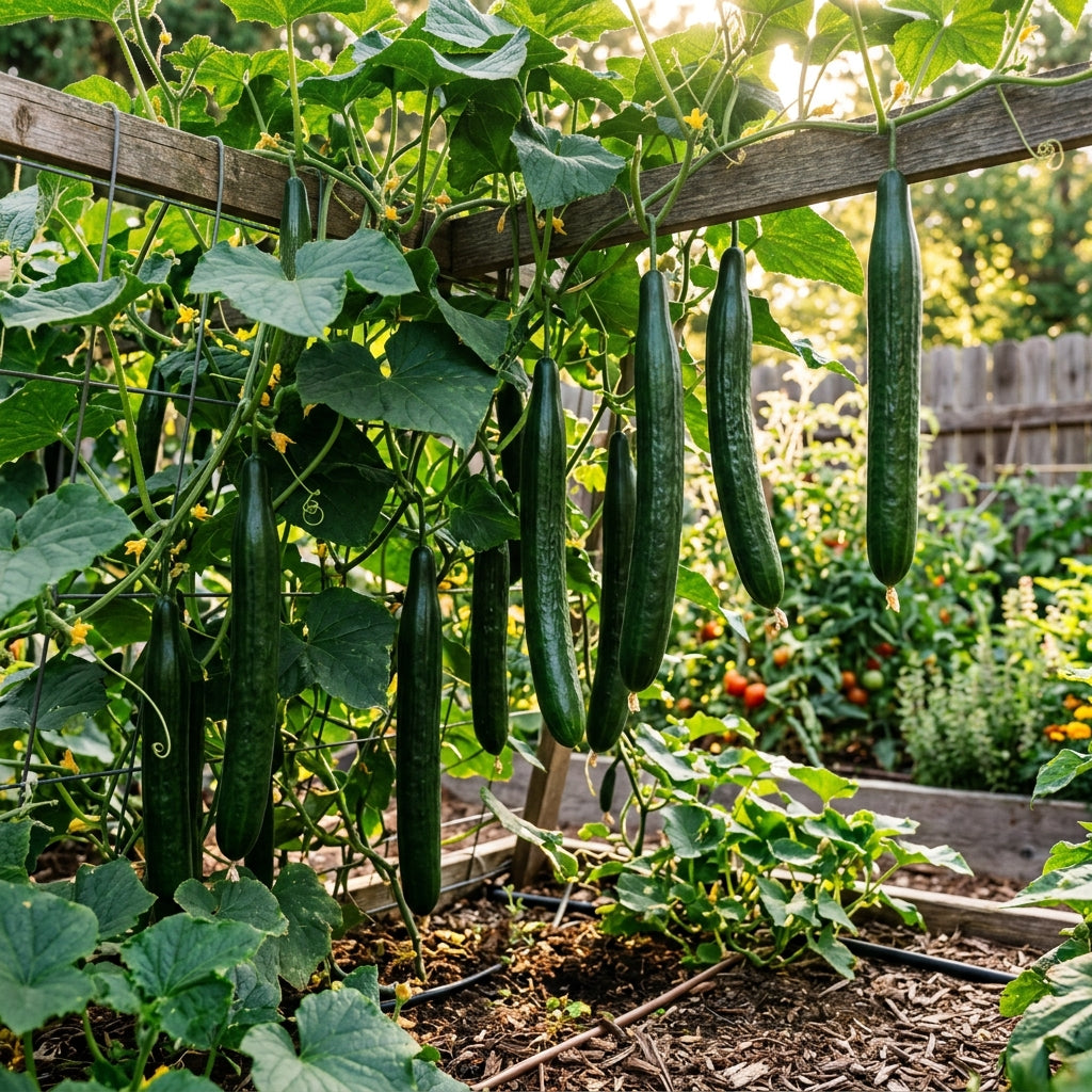 English Burpless Cucumber Seeds for Planting