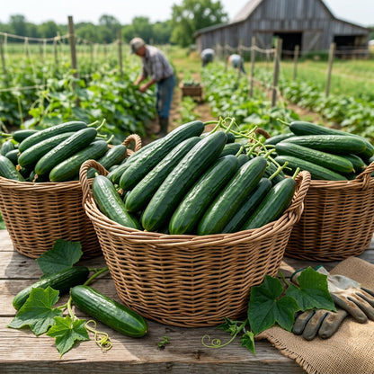 Excelsior Cucumber Seeds – Burpless Cucumber Seeds for Home Garden