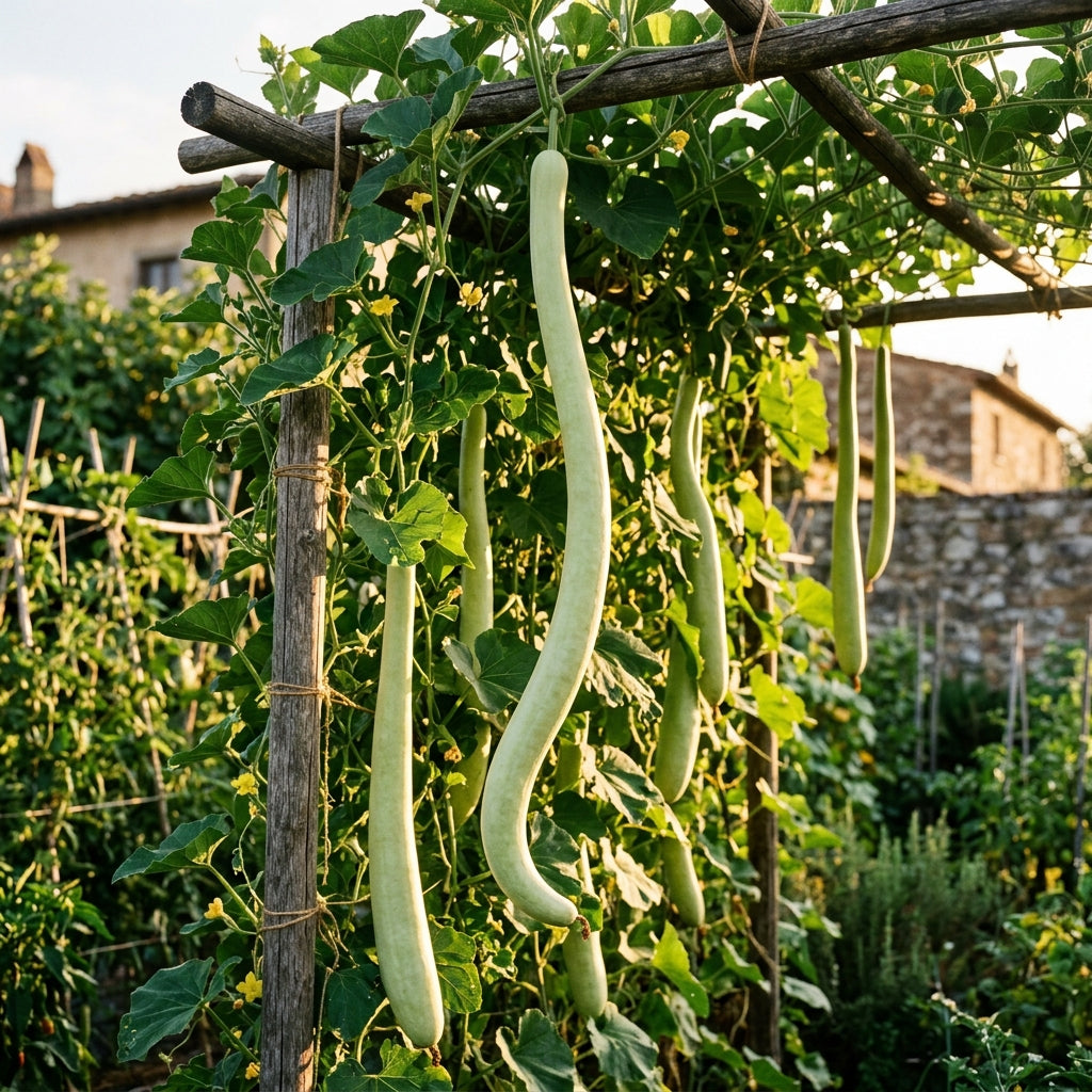 Cucuzzi Gourd Seeds – Italian Gourd Vegetable Seeds