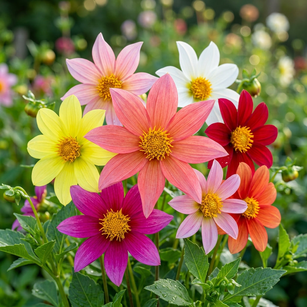 Dahlia Tall Star Mixed Flower Seeds For Planting