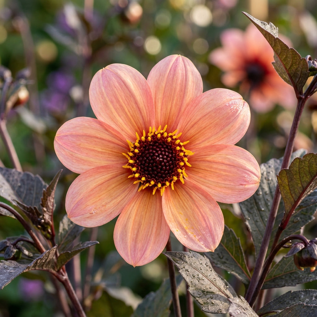 Dahlia Happy Single Kiss Flower Seeds For Planting