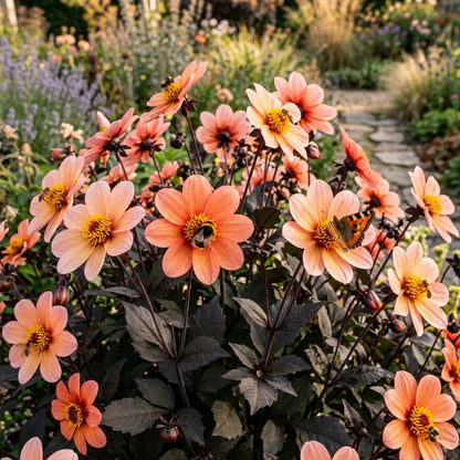 Dahlia Happy Single Kiss Flower Seeds For Planting