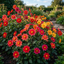 Dahlia Happy Single Party Flower Seeds for Garden Planting